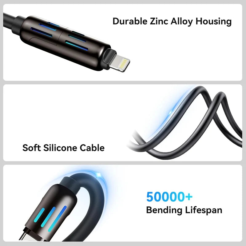 Multi USB Charging Cable (4-in-1)
