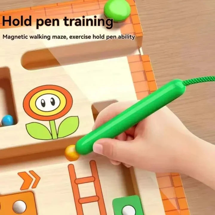 Magnetic Maze Ball Game